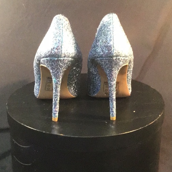 Quips Silver Glitter heels size 7 - Picture 4 of 8
